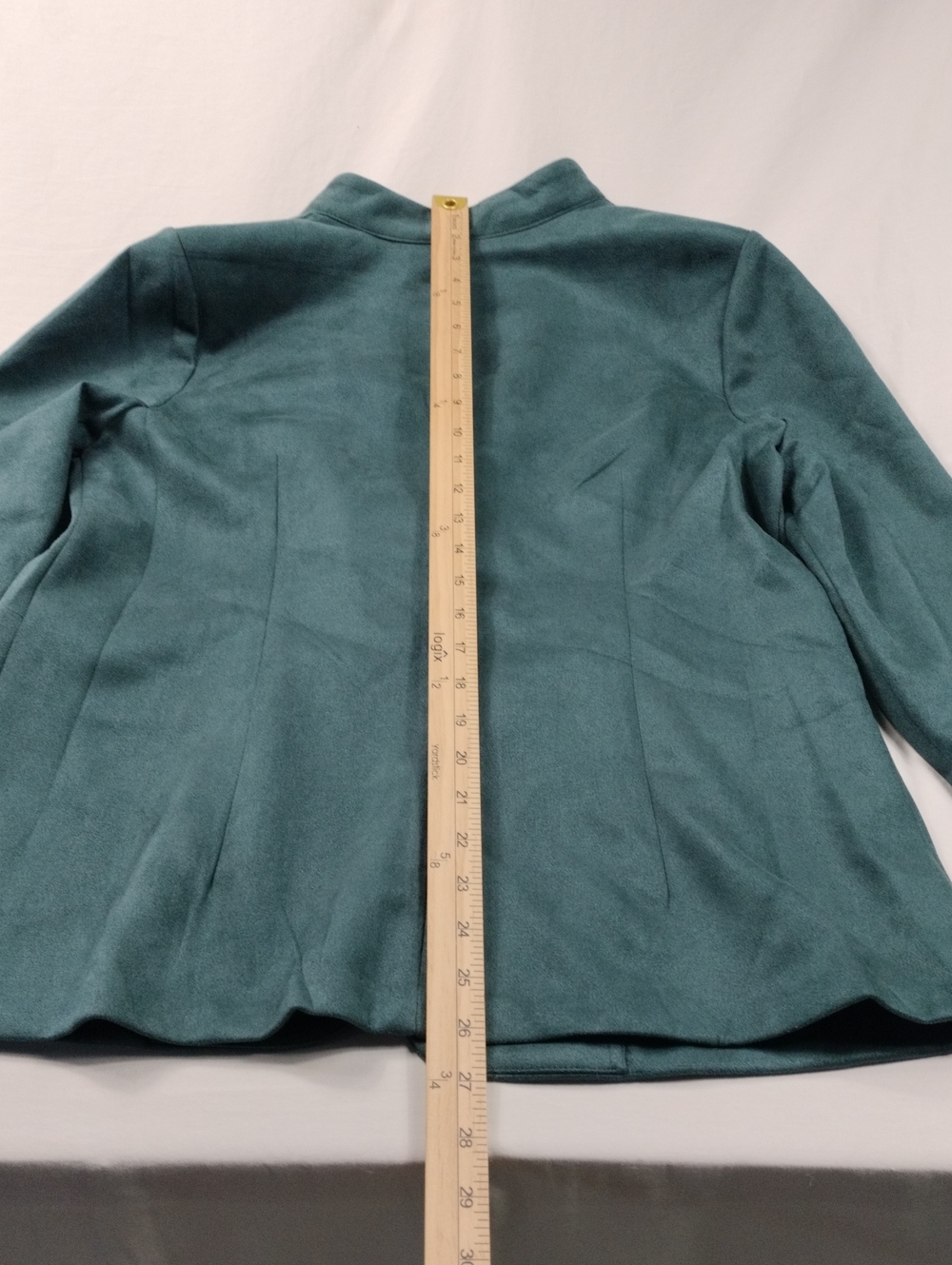 NWT New York & Company Teal Open-Front Women's Blazer Size Large - Picture 9 of 11